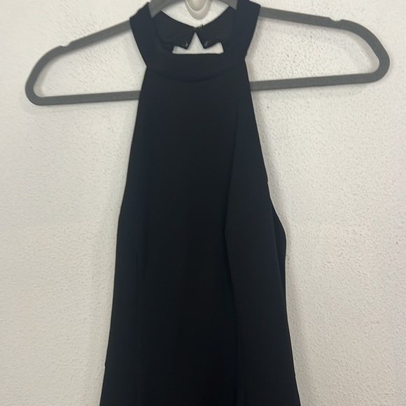 BHLDN Juliana High-Neck Side-Slit Stretch Crepe Maxi Dress - Picture 4 of 6